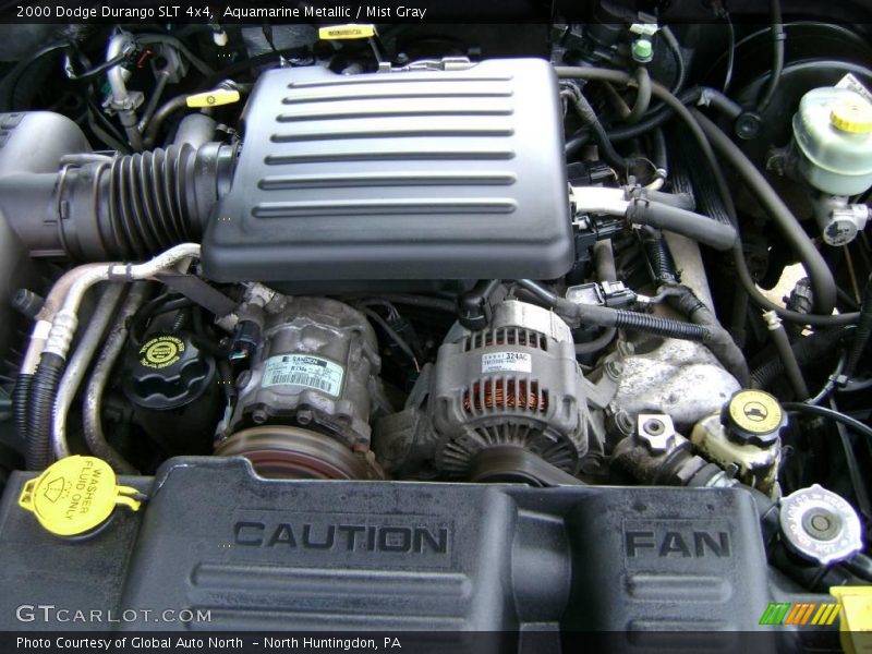 Aquamarine Metallic / Mist Gray 2000 Dodge Durango SLT 4x4