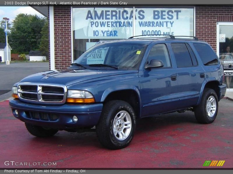 Atlantic Blue Pearlcoat / Dark Slate Gray 2003 Dodge Durango SLT 4x4