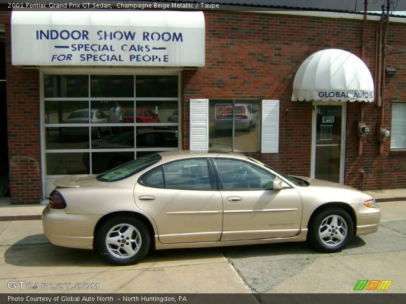 Champagne Beige Metallic / Taupe 2001 Pontiac Grand Prix GT Sedan