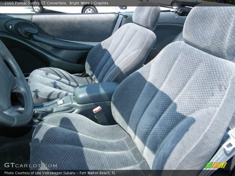 Bright White / Graphite 2000 Pontiac Sunfire GT Convertible