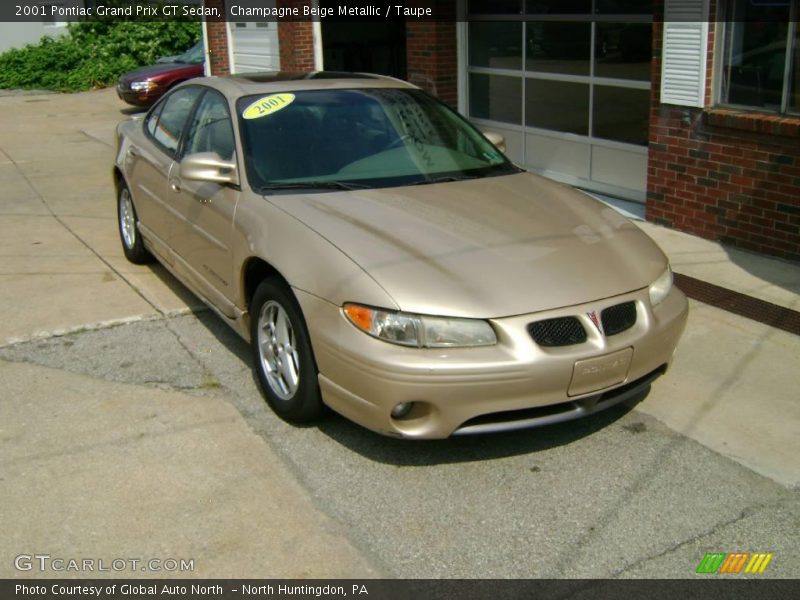 Champagne Beige Metallic / Taupe 2001 Pontiac Grand Prix GT Sedan