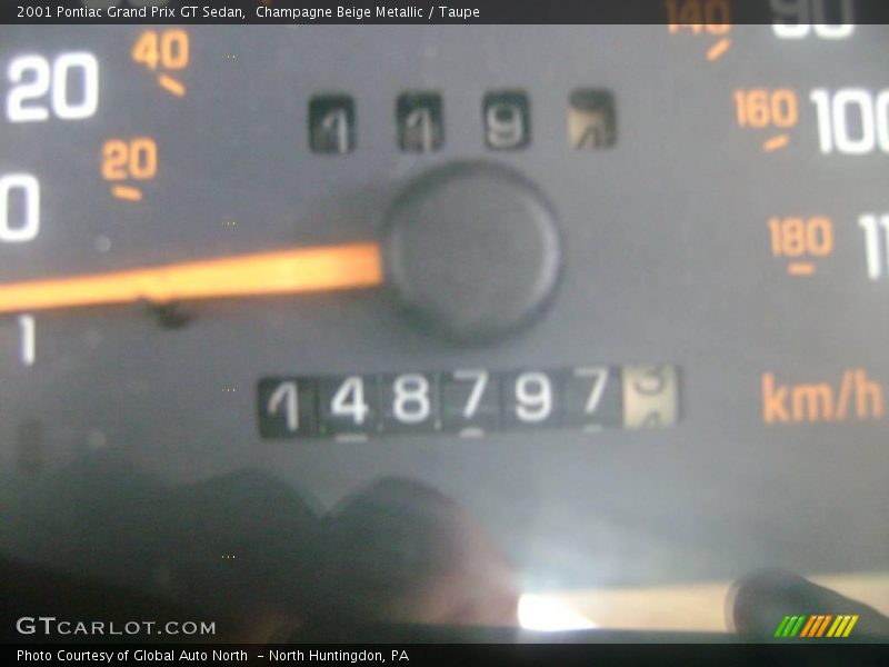 Champagne Beige Metallic / Taupe 2001 Pontiac Grand Prix GT Sedan