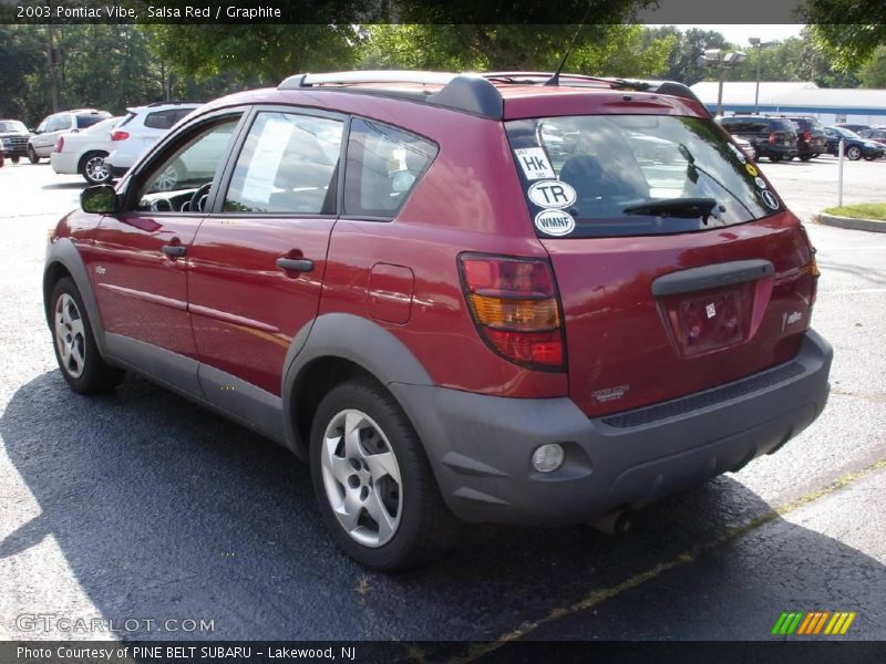 Salsa Red / Graphite 2003 Pontiac Vibe