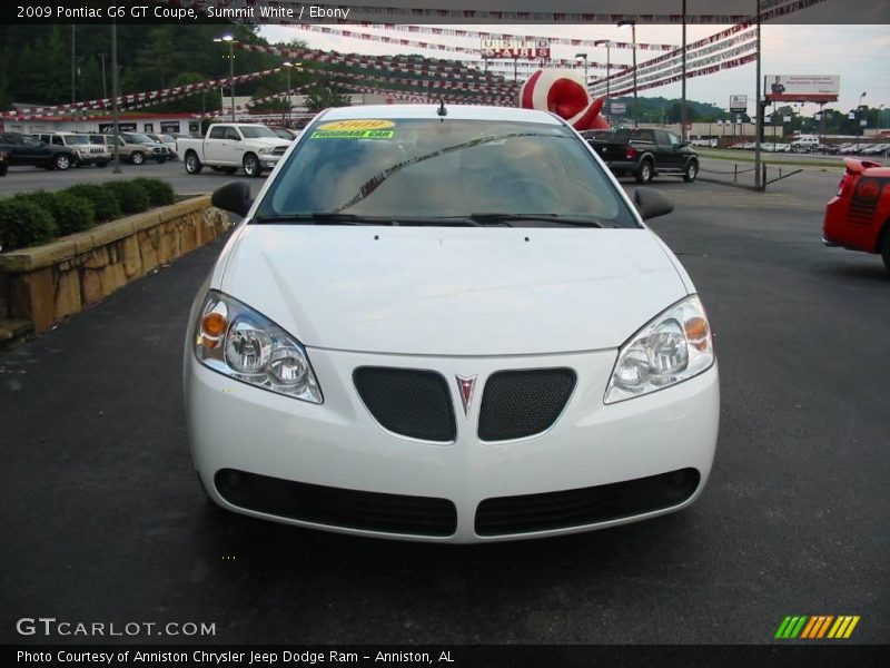 Summit White / Ebony 2009 Pontiac G6 GT Coupe