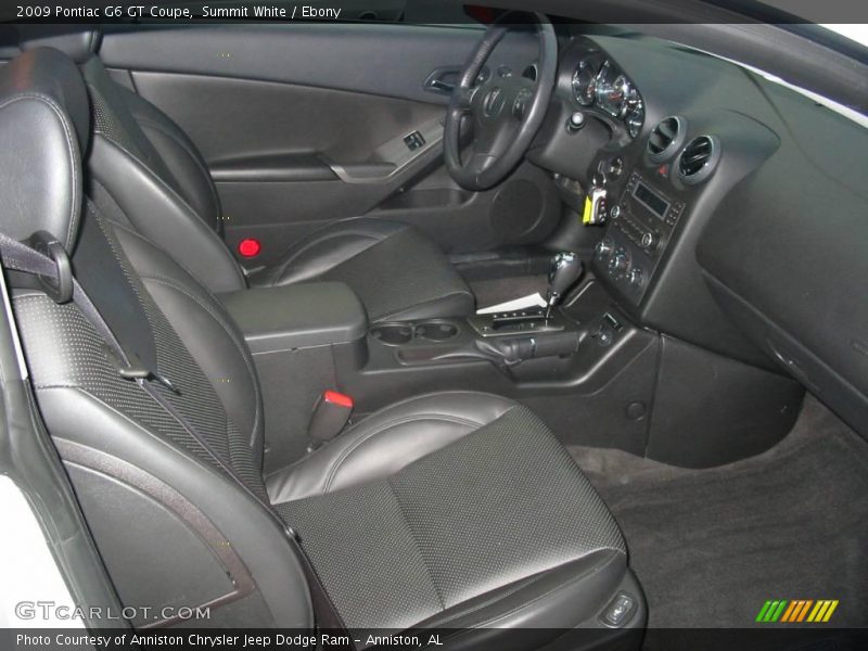 Summit White / Ebony 2009 Pontiac G6 GT Coupe