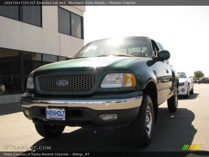 Woodland Green Metallic / Medium Graphite 1999 Ford F150 XLT Extended Cab 4x4
