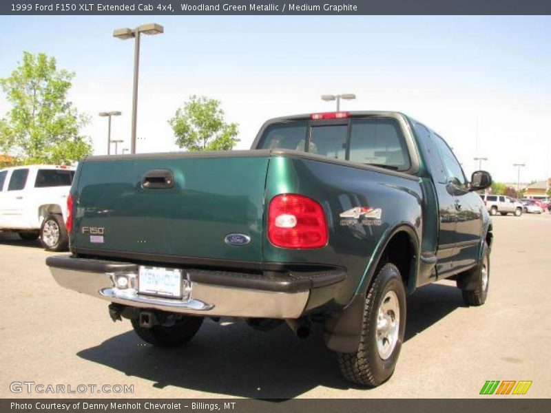 Woodland Green Metallic / Medium Graphite 1999 Ford F150 XLT Extended Cab 4x4