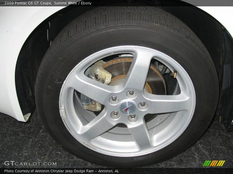 Summit White / Ebony 2009 Pontiac G6 GT Coupe