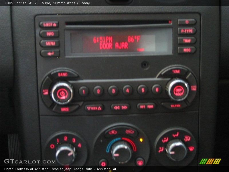 Summit White / Ebony 2009 Pontiac G6 GT Coupe