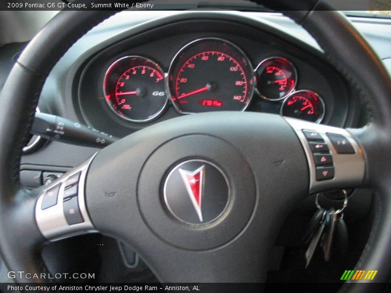 Summit White / Ebony 2009 Pontiac G6 GT Coupe