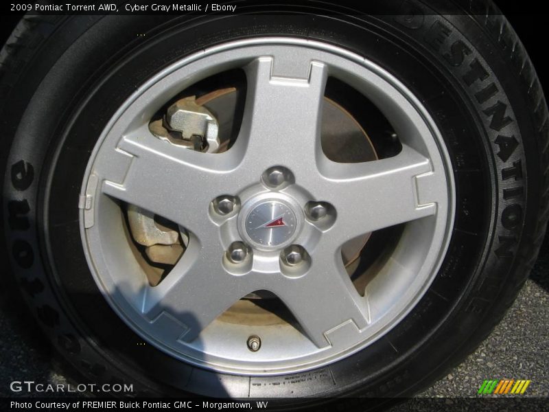 Cyber Gray Metallic / Ebony 2009 Pontiac Torrent AWD