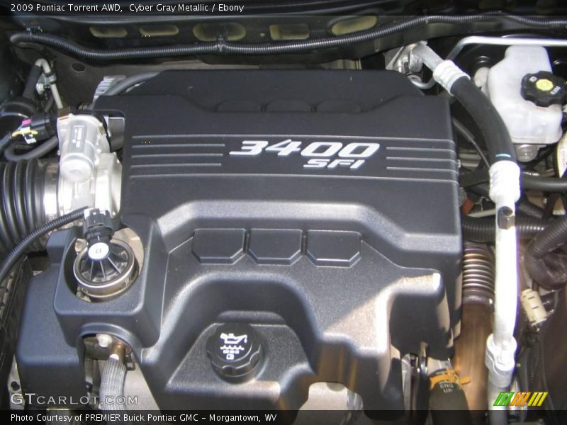 Cyber Gray Metallic / Ebony 2009 Pontiac Torrent AWD