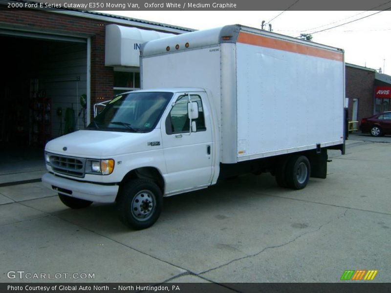 Oxford White / Medium Graphite 2000 Ford E Series Cutaway E350 Moving Van