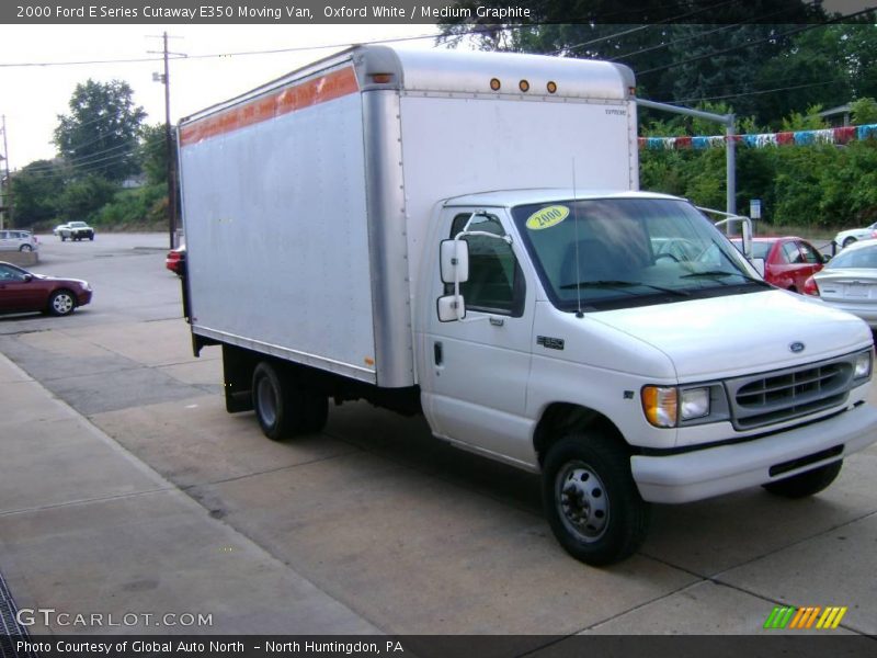 Oxford White / Medium Graphite 2000 Ford E Series Cutaway E350 Moving Van