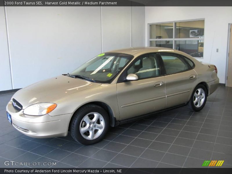 Harvest Gold Metallic / Medium Parchment 2000 Ford Taurus SES