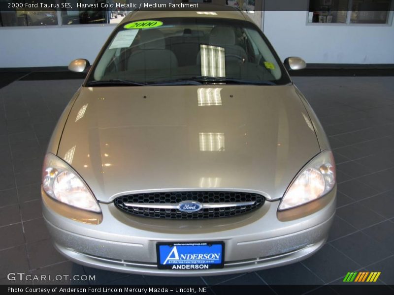 Harvest Gold Metallic / Medium Parchment 2000 Ford Taurus SES
