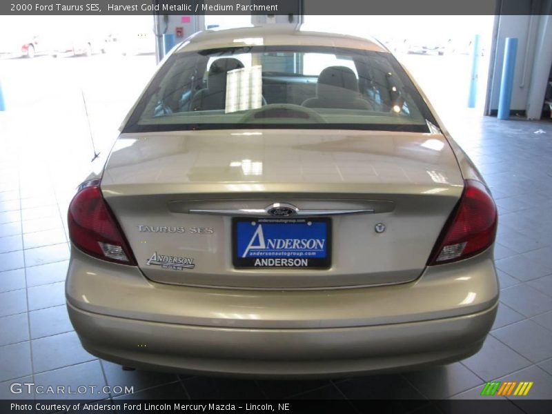 Harvest Gold Metallic / Medium Parchment 2000 Ford Taurus SES