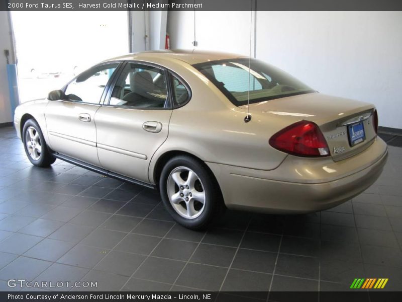 Harvest Gold Metallic / Medium Parchment 2000 Ford Taurus SES
