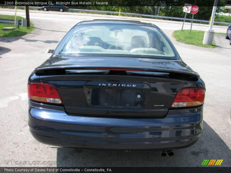 Midnight Blue Metallic / Neutral 2000 Oldsmobile Intrigue GL