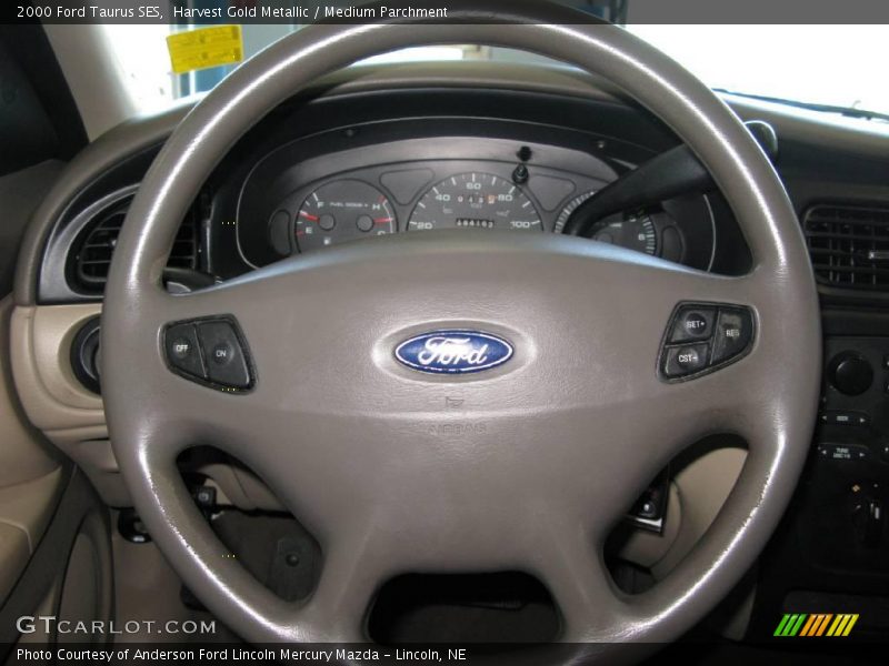 Harvest Gold Metallic / Medium Parchment 2000 Ford Taurus SES