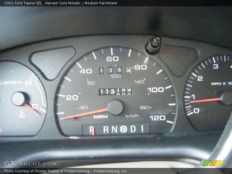 Harvest Gold Metallic / Medium Parchment 2001 Ford Taurus SEL