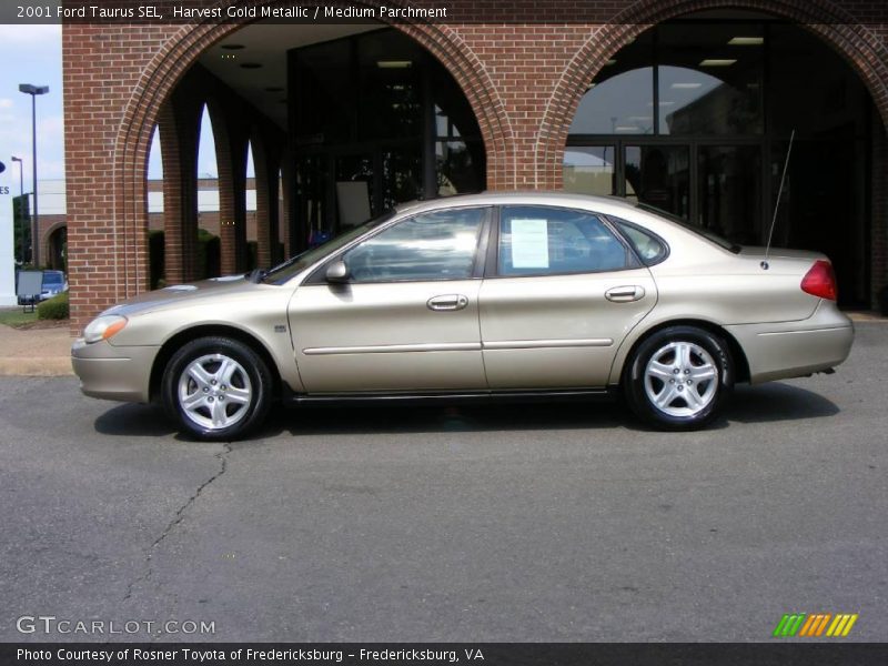 Harvest Gold Metallic / Medium Parchment 2001 Ford Taurus SEL