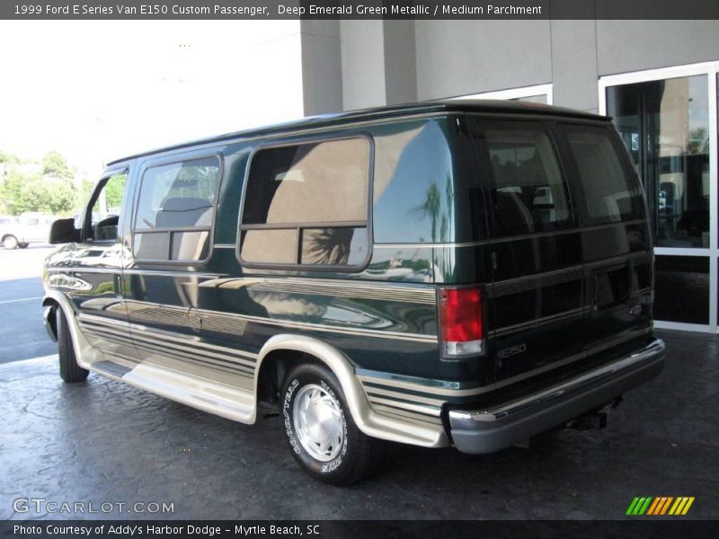 Deep Emerald Green Metallic / Medium Parchment 1999 Ford E Series Van E150 Custom Passenger