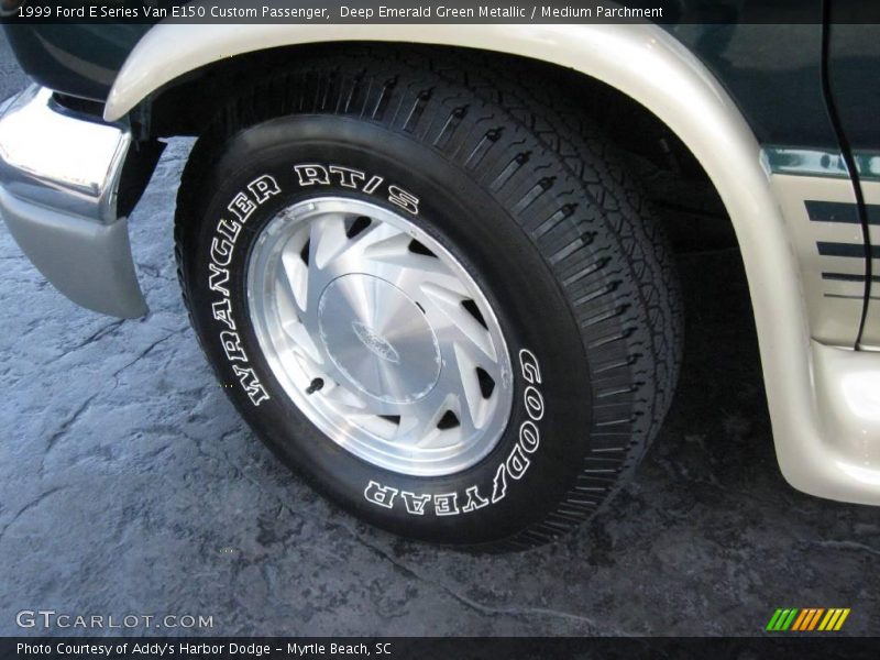 Deep Emerald Green Metallic / Medium Parchment 1999 Ford E Series Van E150 Custom Passenger