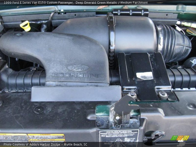 Deep Emerald Green Metallic / Medium Parchment 1999 Ford E Series Van E150 Custom Passenger