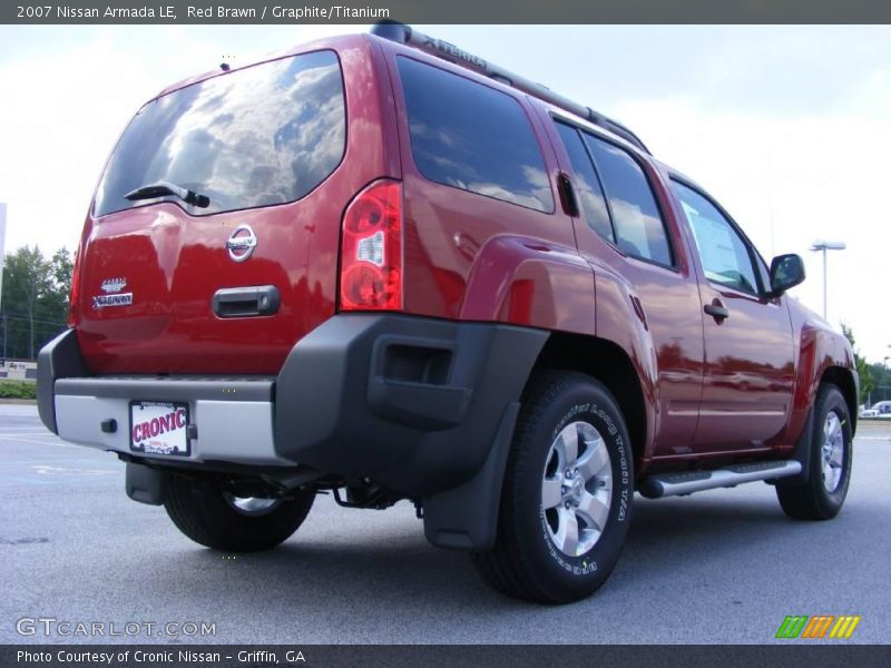 Red Brawn / Graphite/Titanium 2007 Nissan Armada LE