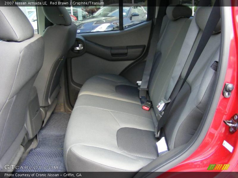 Red Brawn / Graphite/Titanium 2007 Nissan Armada LE