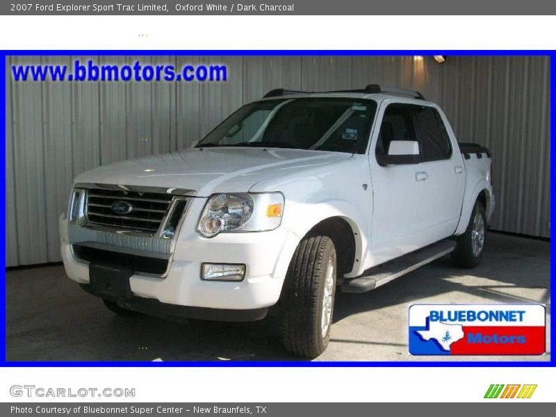 Oxford White / Dark Charcoal 2007 Ford Explorer Sport Trac Limited
