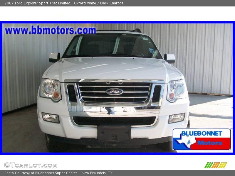 Oxford White / Dark Charcoal 2007 Ford Explorer Sport Trac Limited