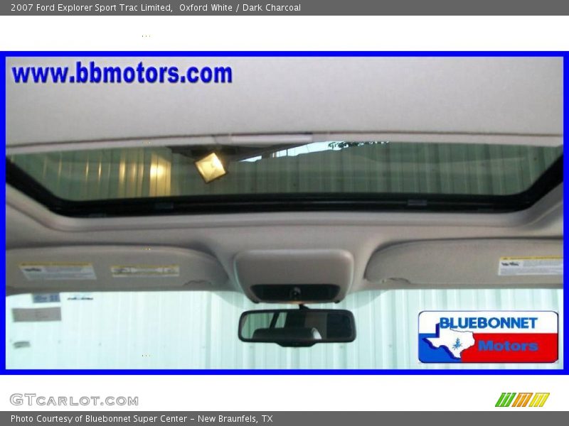 Oxford White / Dark Charcoal 2007 Ford Explorer Sport Trac Limited