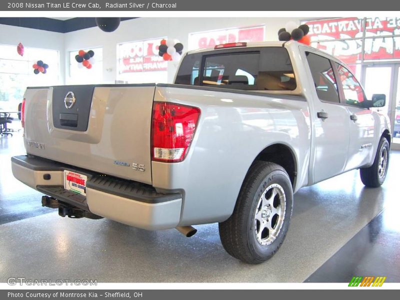 Radiant Silver / Charcoal 2008 Nissan Titan LE Crew Cab