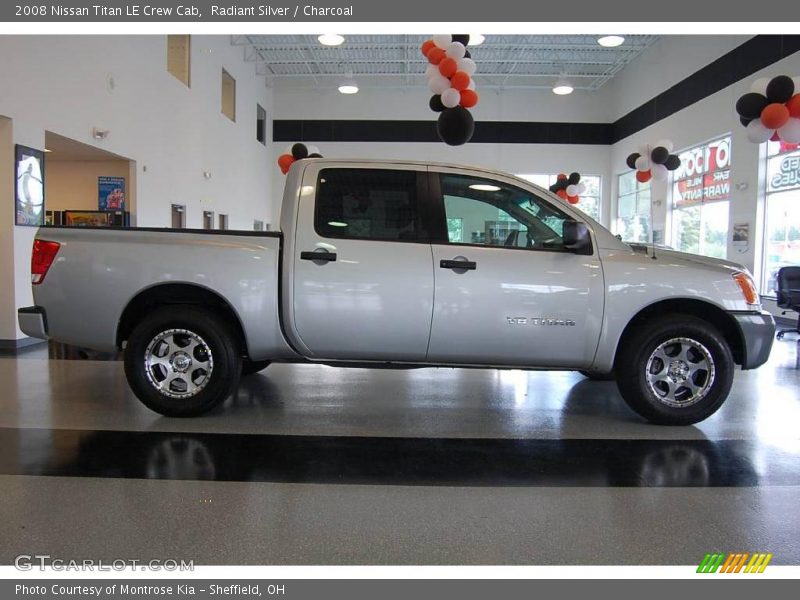 Radiant Silver / Charcoal 2008 Nissan Titan LE Crew Cab