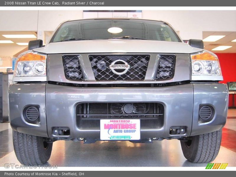 Radiant Silver / Charcoal 2008 Nissan Titan LE Crew Cab