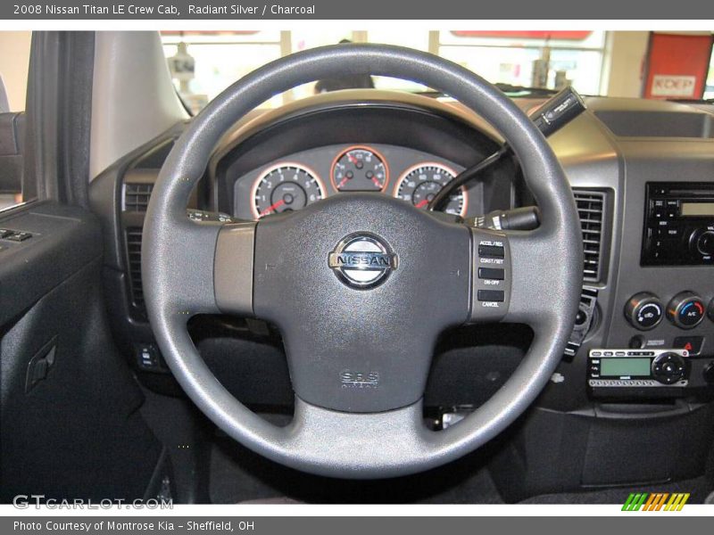 Radiant Silver / Charcoal 2008 Nissan Titan LE Crew Cab