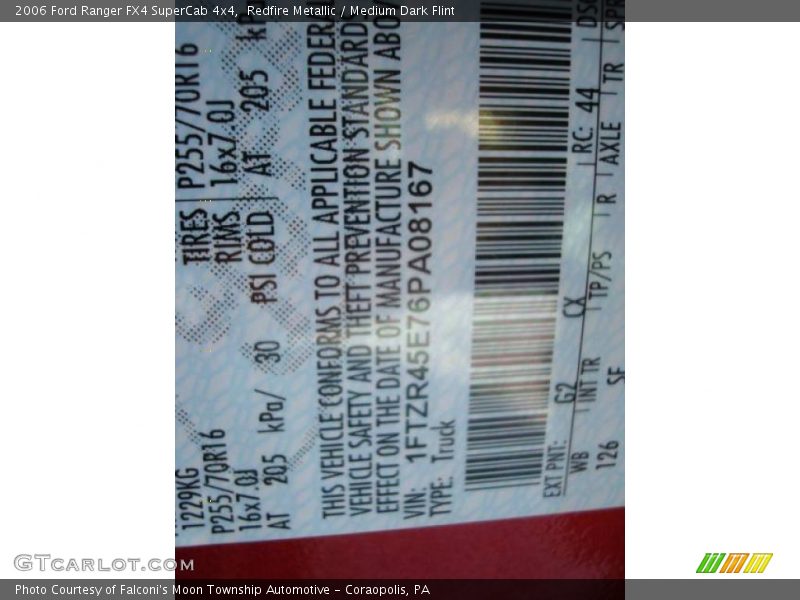 Redfire Metallic / Medium Dark Flint 2006 Ford Ranger FX4 SuperCab 4x4