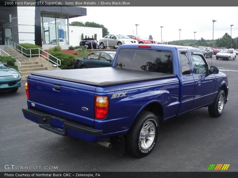 Sonic Blue Metallic / Ebony Black/Blue 2005 Ford Ranger STX SuperCab