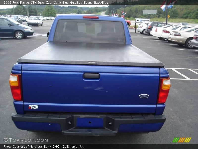 Sonic Blue Metallic / Ebony Black/Blue 2005 Ford Ranger STX SuperCab