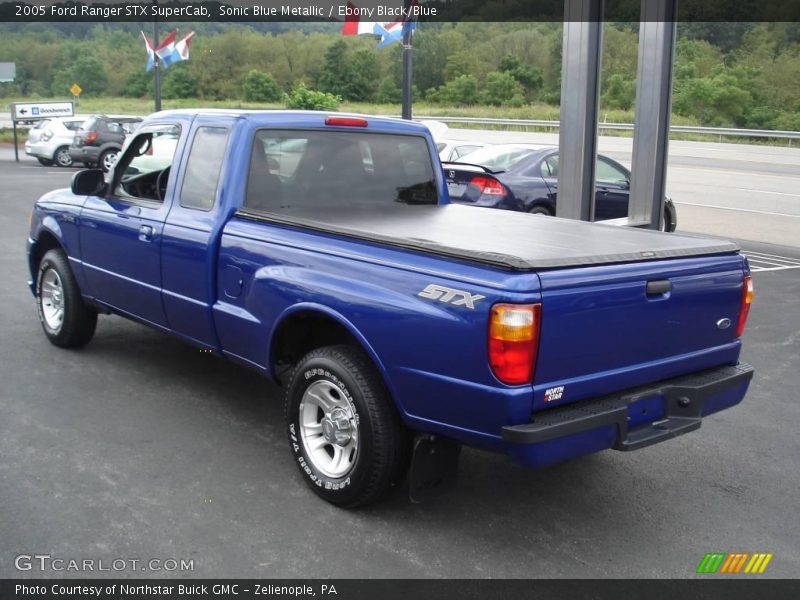 Sonic Blue Metallic / Ebony Black/Blue 2005 Ford Ranger STX SuperCab