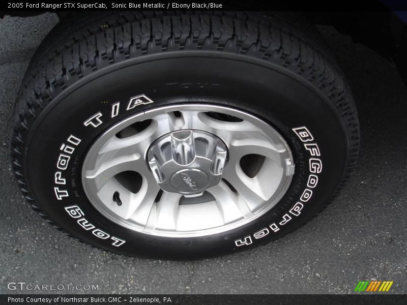 Sonic Blue Metallic / Ebony Black/Blue 2005 Ford Ranger STX SuperCab