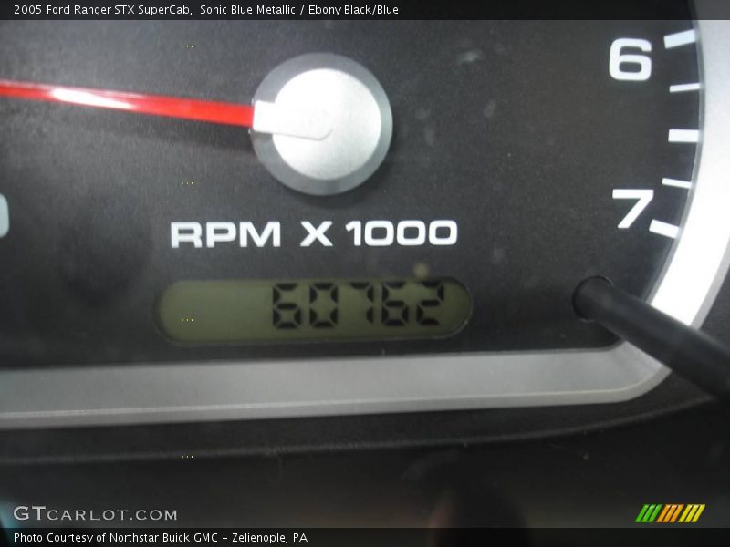 Sonic Blue Metallic / Ebony Black/Blue 2005 Ford Ranger STX SuperCab