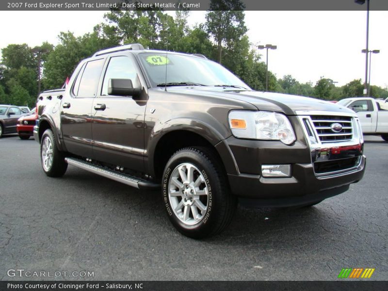 Dark Stone Metallic / Camel 2007 Ford Explorer Sport Trac Limited