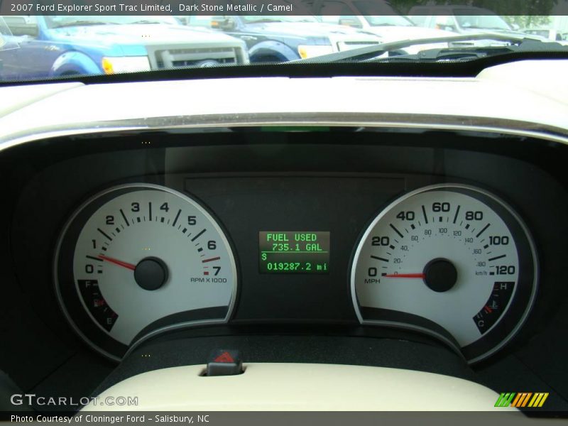 Dark Stone Metallic / Camel 2007 Ford Explorer Sport Trac Limited