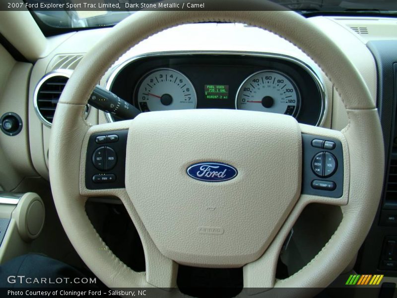 Dark Stone Metallic / Camel 2007 Ford Explorer Sport Trac Limited
