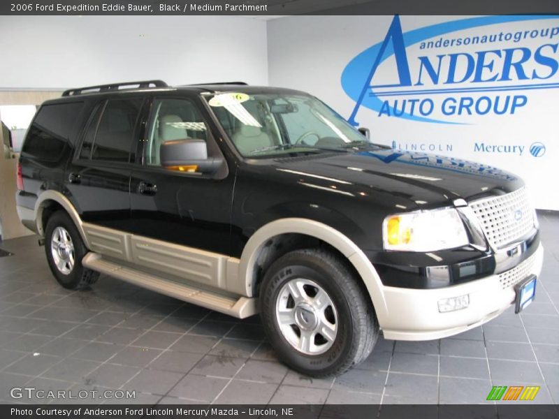 Black / Medium Parchment 2006 Ford Expedition Eddie Bauer