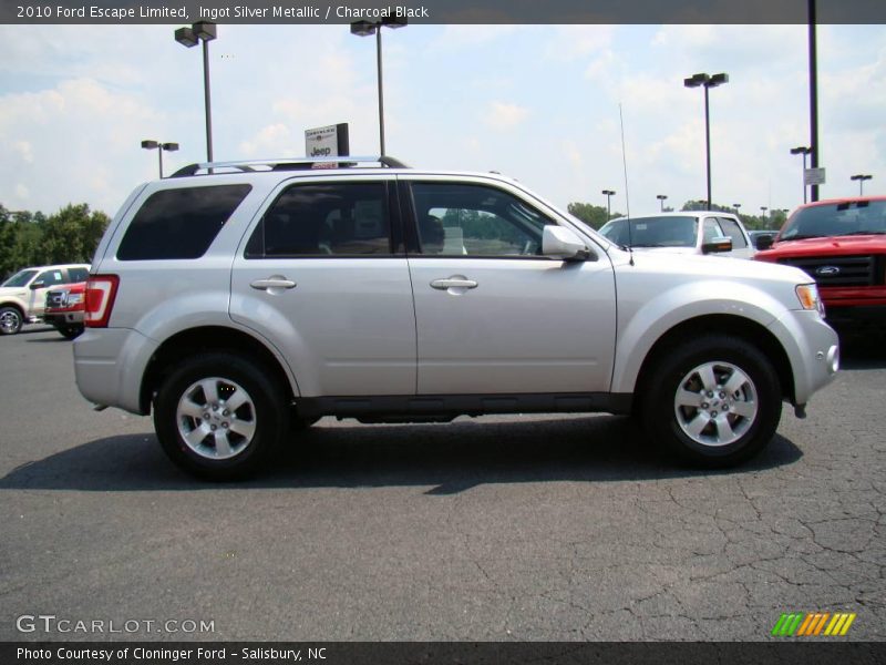 Ingot Silver Metallic / Charcoal Black 2010 Ford Escape Limited