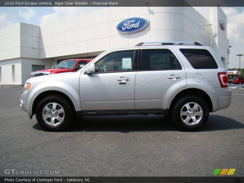 Ingot Silver Metallic / Charcoal Black 2010 Ford Escape Limited